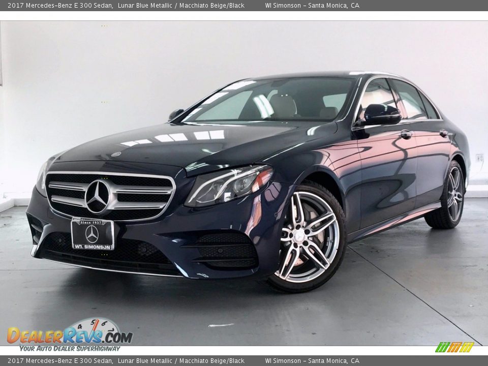 2017 Mercedes-Benz E 300 Sedan Lunar Blue Metallic / Macchiato Beige/Black Photo #11
