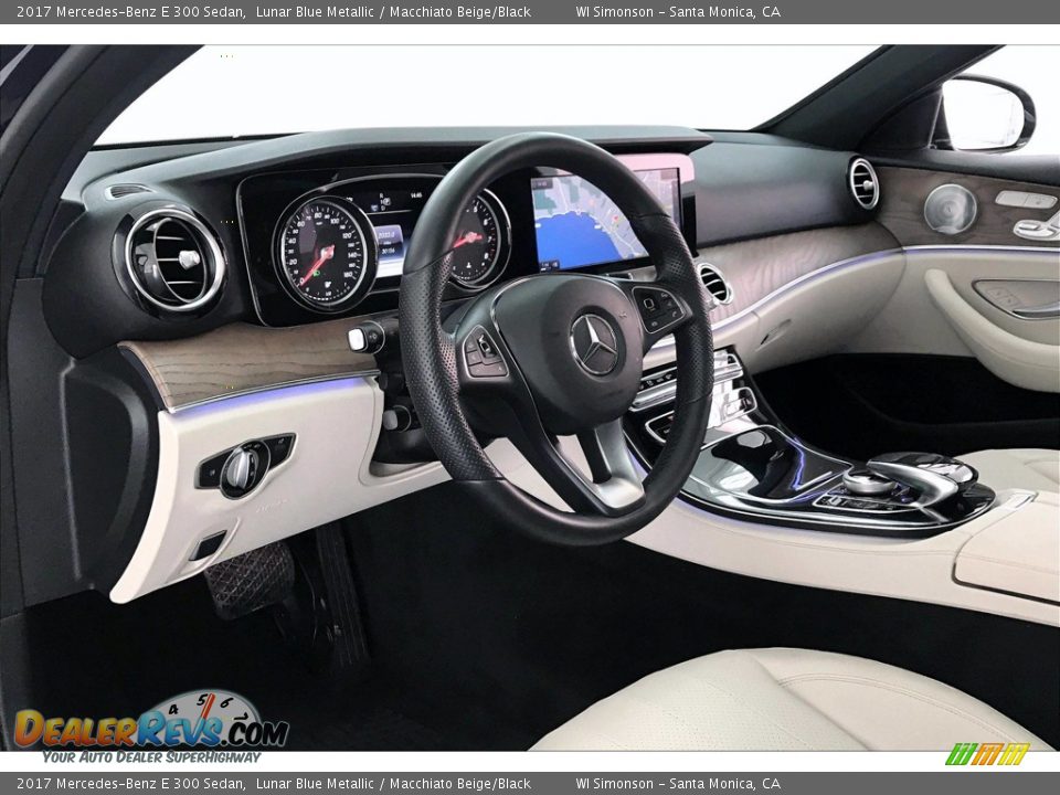 2017 Mercedes-Benz E 300 Sedan Lunar Blue Metallic / Macchiato Beige/Black Photo #20