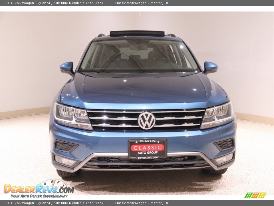 2018 Volkswagen Tiguan SE Silk Blue Metallic / Titan Black Photo #2