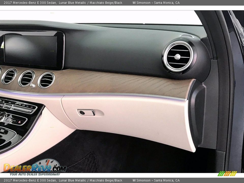 2017 Mercedes-Benz E 300 Sedan Lunar Blue Metallic / Macchiato Beige/Black Photo #26