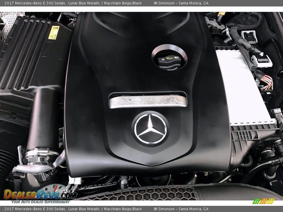 2017 Mercedes-Benz E 300 Sedan Lunar Blue Metallic / Macchiato Beige/Black Photo #29