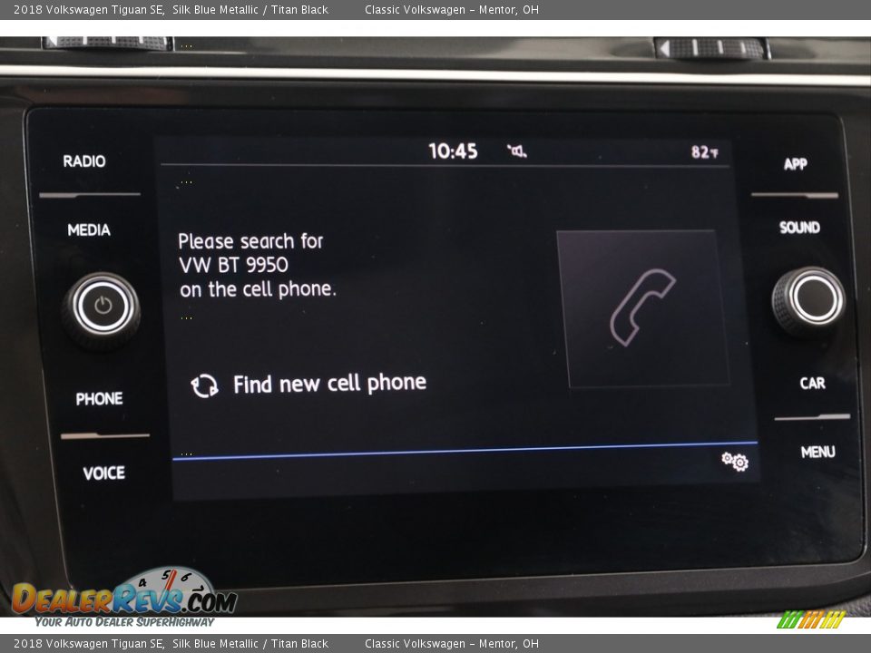 2018 Volkswagen Tiguan SE Silk Blue Metallic / Titan Black Photo #11