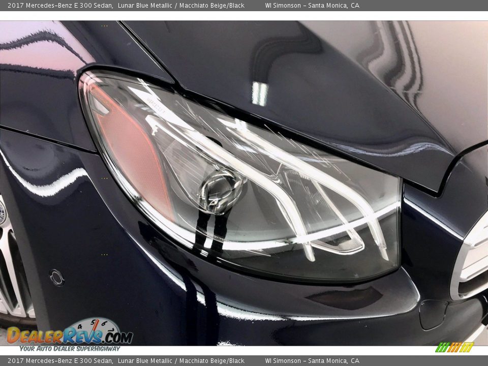 2017 Mercedes-Benz E 300 Sedan Lunar Blue Metallic / Macchiato Beige/Black Photo #30