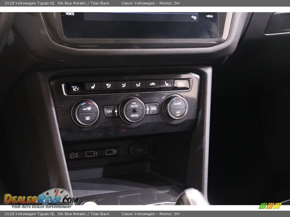 2018 Volkswagen Tiguan SE Silk Blue Metallic / Titan Black Photo #12
