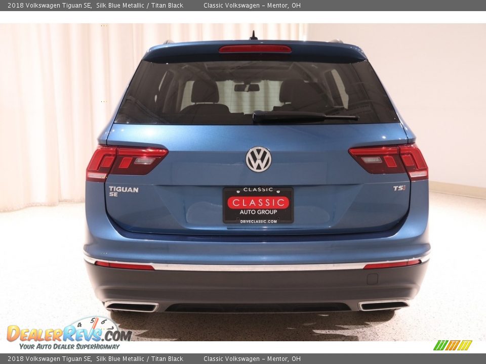 2018 Volkswagen Tiguan SE Silk Blue Metallic / Titan Black Photo #18