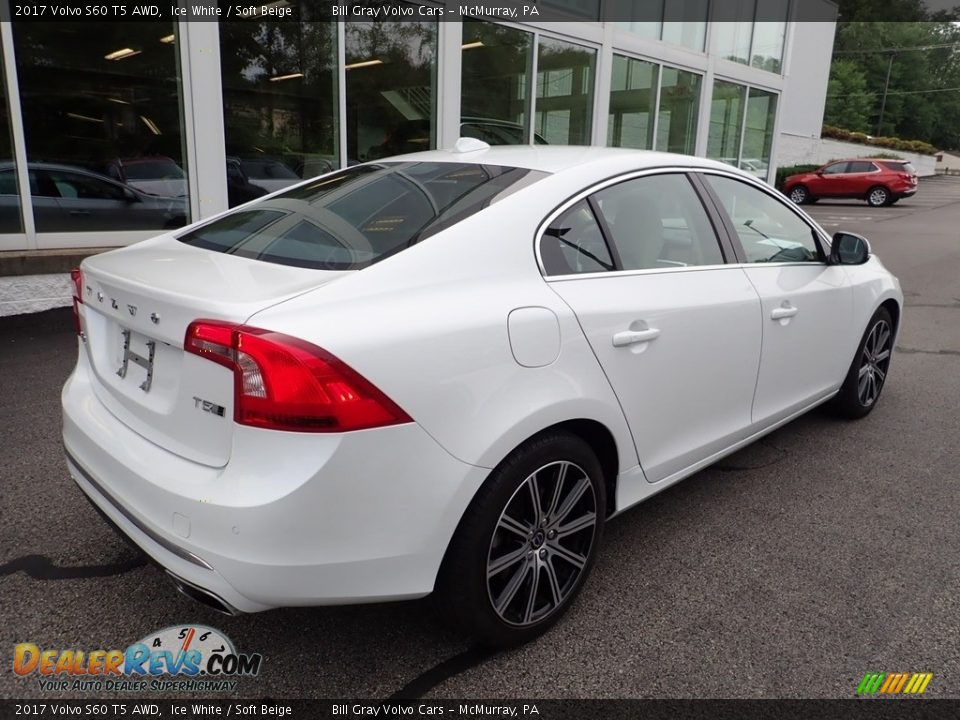 2017 Volvo S60 T5 AWD Ice White / Soft Beige Photo #3