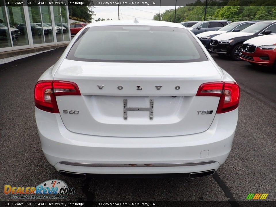 2017 Volvo S60 T5 AWD Ice White / Soft Beige Photo #4