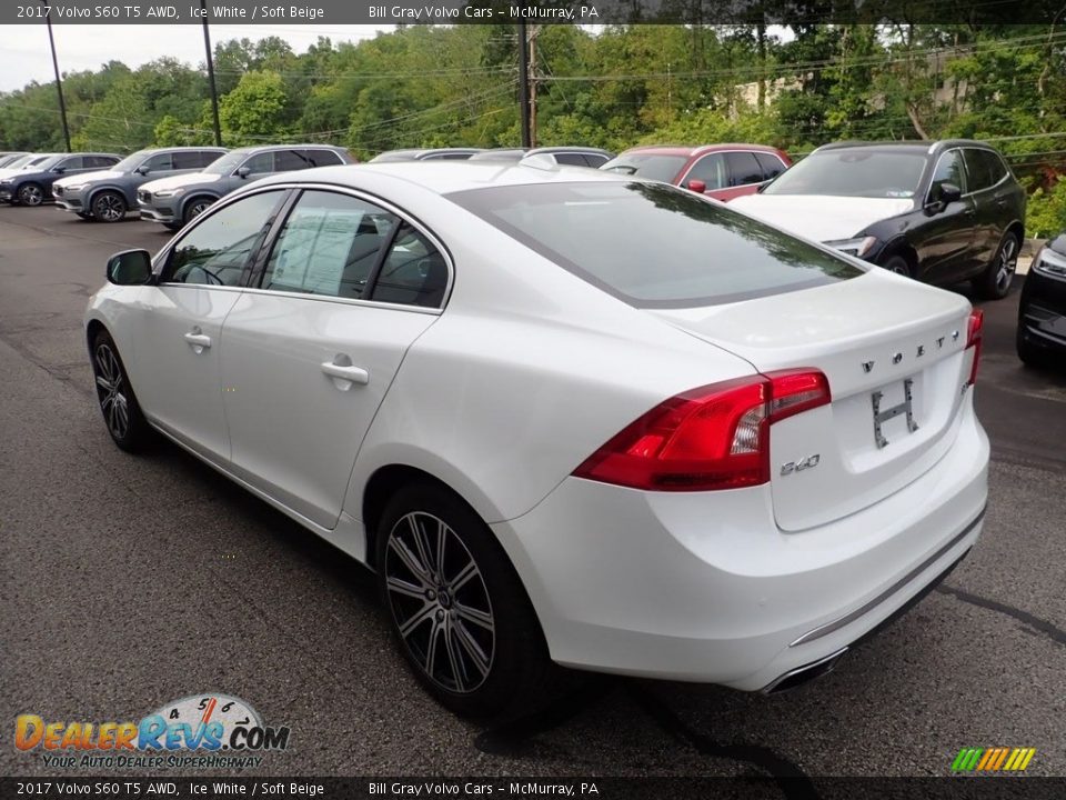 2017 Volvo S60 T5 AWD Ice White / Soft Beige Photo #6