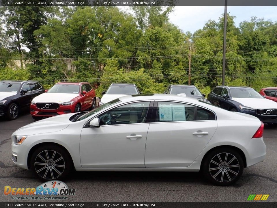 2017 Volvo S60 T5 AWD Ice White / Soft Beige Photo #7