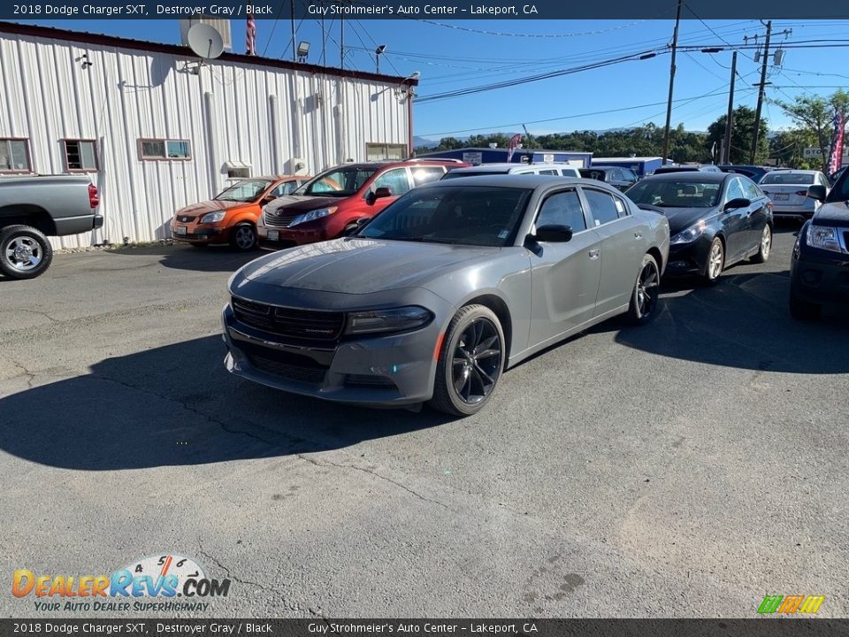 2018 Dodge Charger SXT Destroyer Gray / Black Photo #1