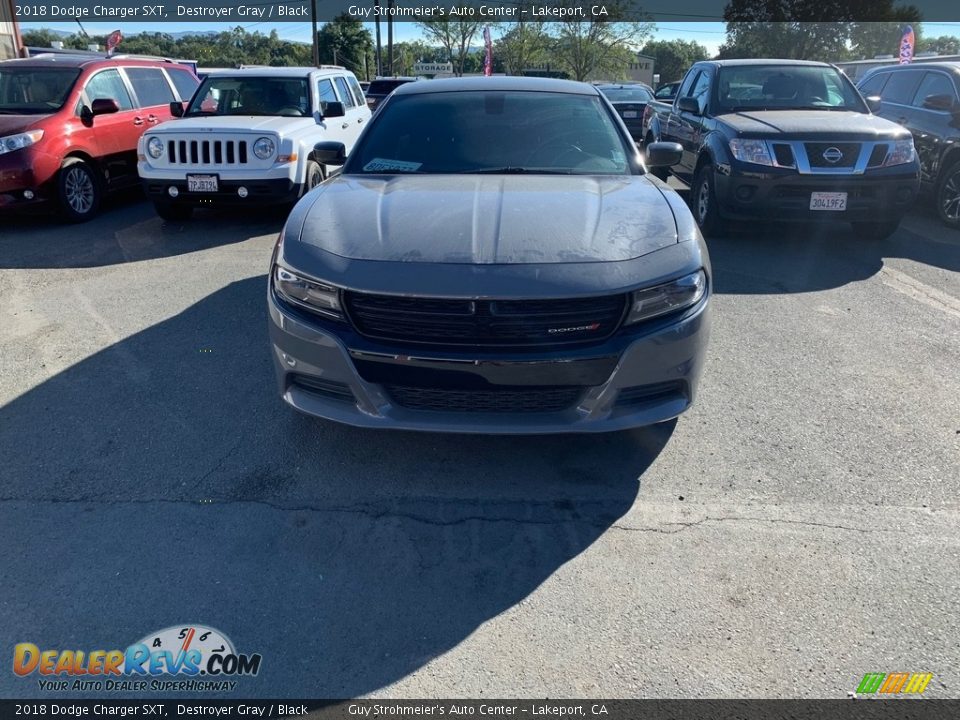 2018 Dodge Charger SXT Destroyer Gray / Black Photo #2