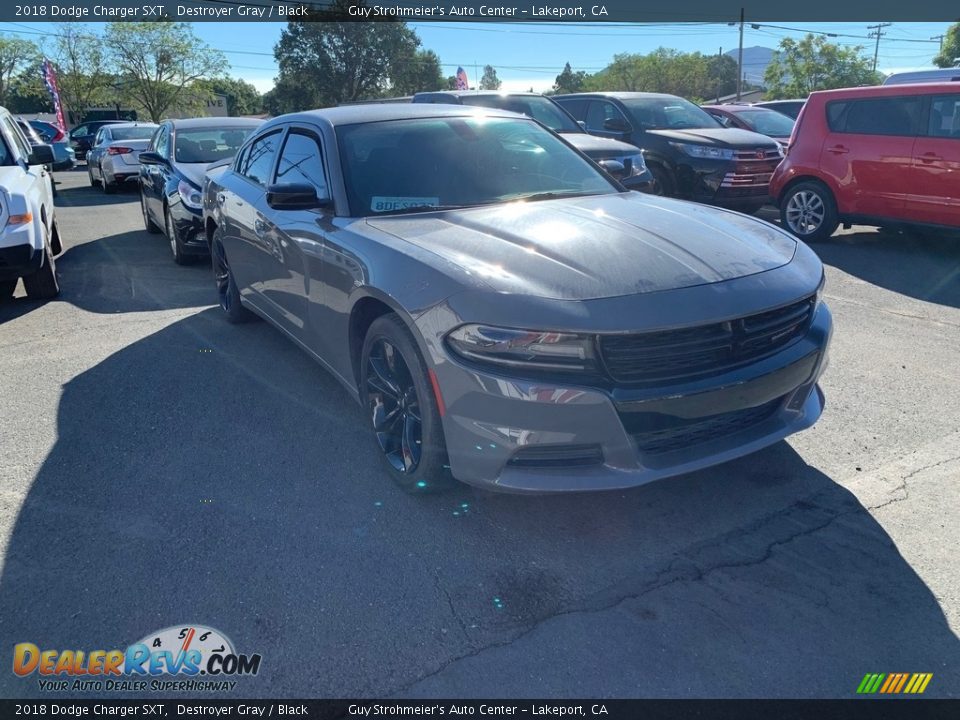 2018 Dodge Charger SXT Destroyer Gray / Black Photo #3