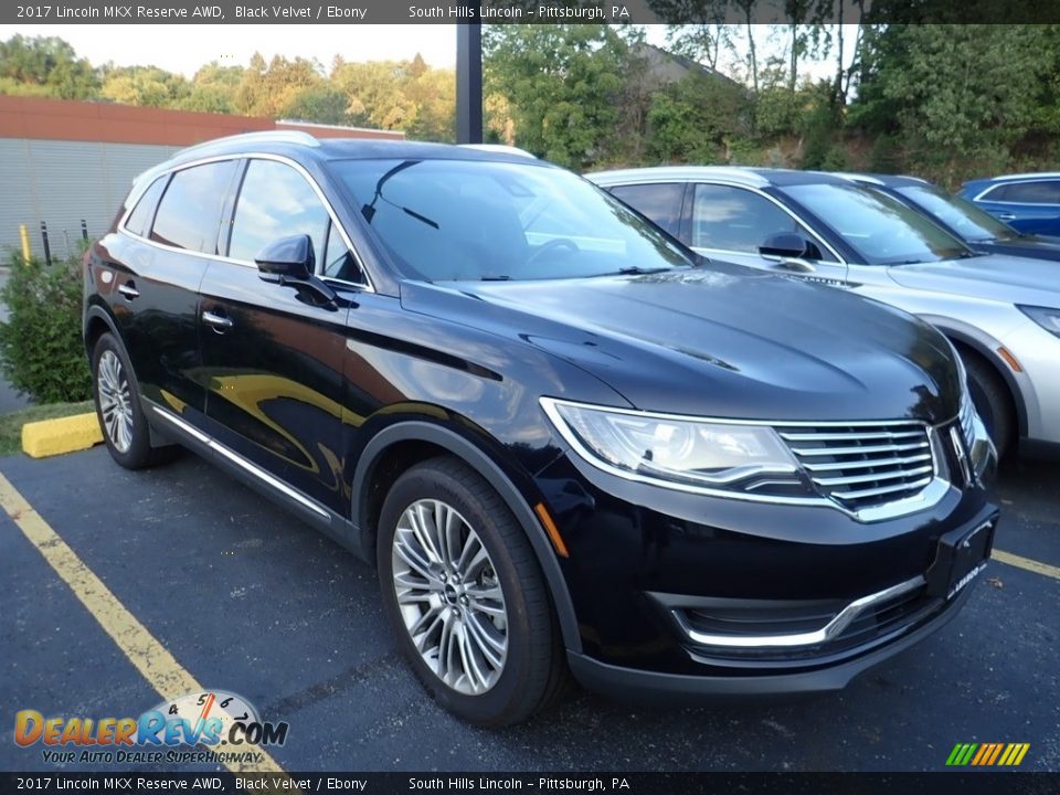 2017 Lincoln MKX Reserve AWD Black Velvet / Ebony Photo #4