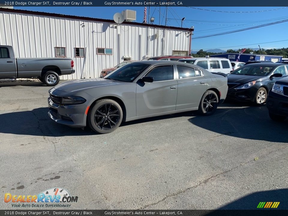 2018 Dodge Charger SXT Destroyer Gray / Black Photo #4