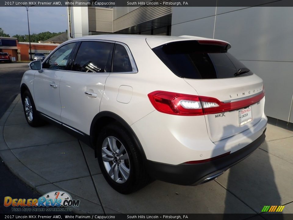 2017 Lincoln MKX Premier AWD White Platinum / Cappuccino Photo #3