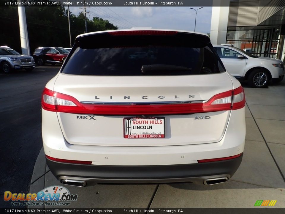 2017 Lincoln MKX Premier AWD White Platinum / Cappuccino Photo #4