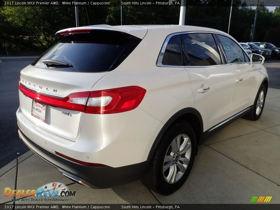 2017 Lincoln MKX Premier AWD White Platinum / Cappuccino Photo #6