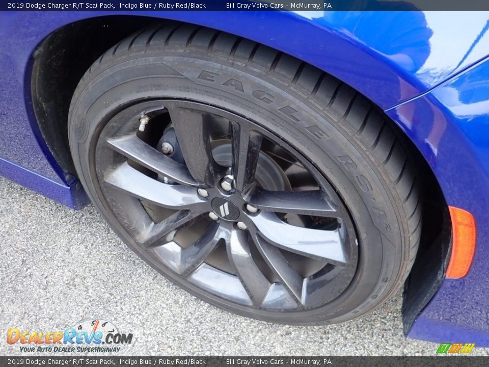 2019 Dodge Charger R/T Scat Pack Indigo Blue / Ruby Red/Black Photo #10