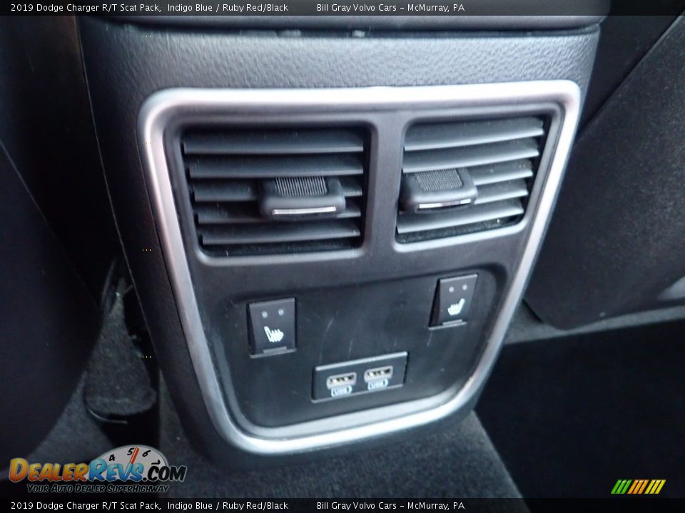 2019 Dodge Charger R/T Scat Pack Indigo Blue / Ruby Red/Black Photo #18