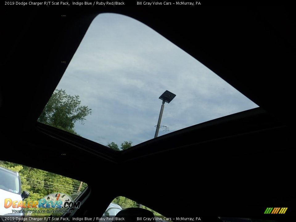 2019 Dodge Charger R/T Scat Pack Indigo Blue / Ruby Red/Black Photo #21