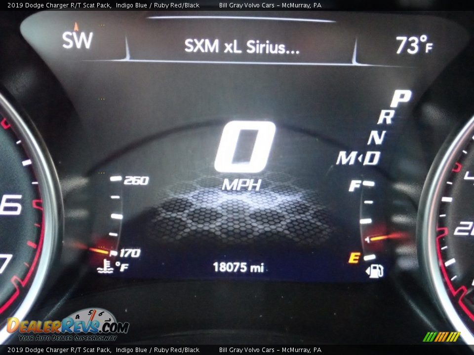 2019 Dodge Charger R/T Scat Pack Indigo Blue / Ruby Red/Black Photo #24