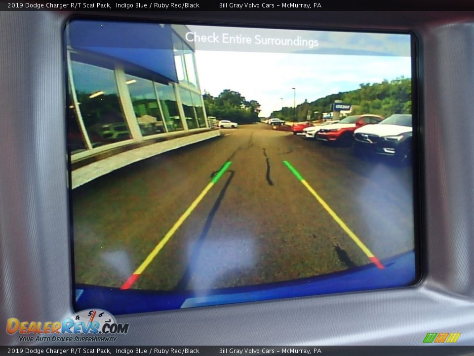 2019 Dodge Charger R/T Scat Pack Indigo Blue / Ruby Red/Black Photo #25