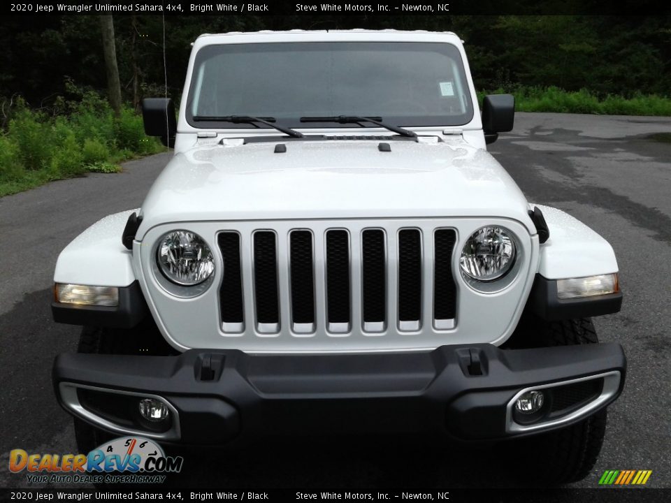 2020 Jeep Wrangler Unlimited Sahara 4x4 Bright White / Black Photo #3