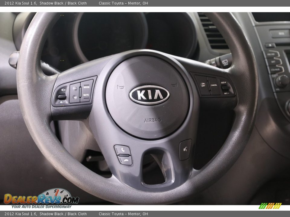 2012 Kia Soul 1.6 Shadow Black / Black Cloth Photo #6