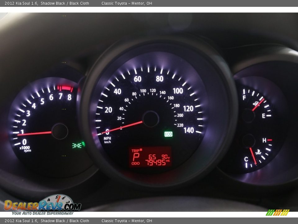 2012 Kia Soul 1.6 Shadow Black / Black Cloth Photo #7