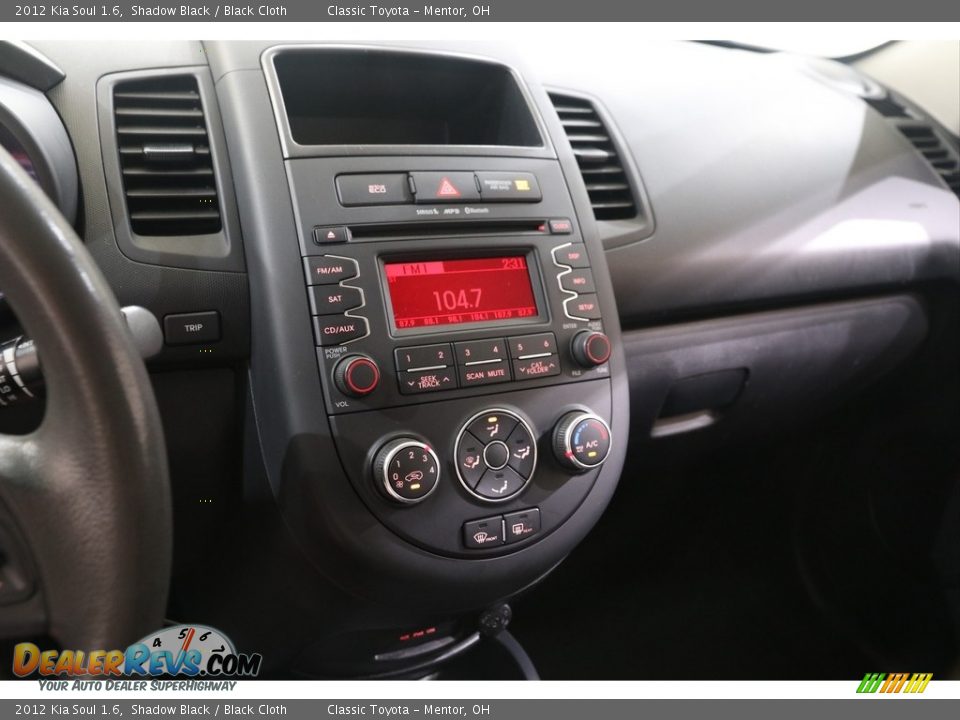 2012 Kia Soul 1.6 Shadow Black / Black Cloth Photo #8