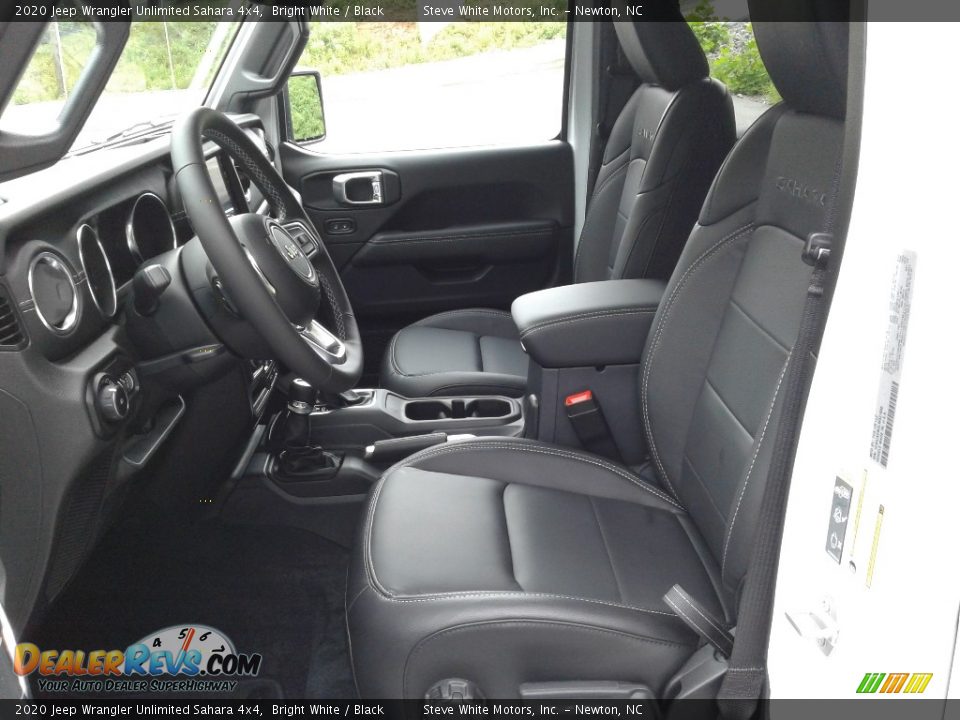 2020 Jeep Wrangler Unlimited Sahara 4x4 Bright White / Black Photo #10