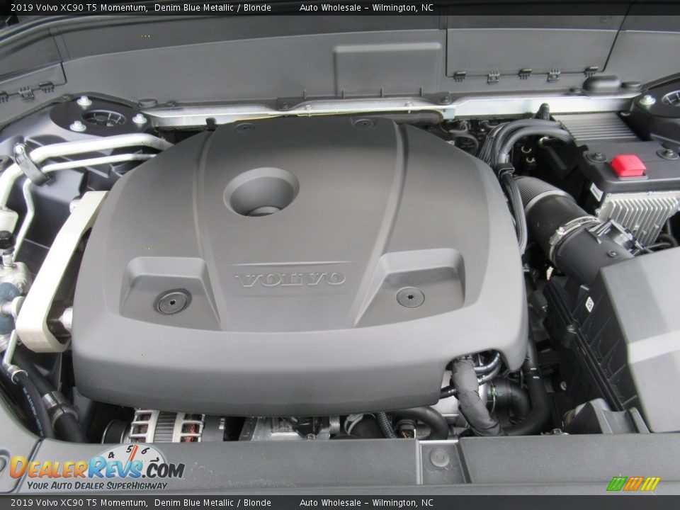 2019 Volvo XC90 T5 Momentum Denim Blue Metallic / Blonde Photo #6