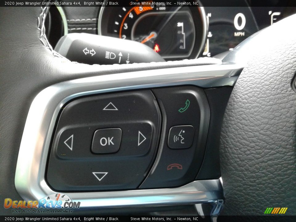 2020 Jeep Wrangler Unlimited Sahara 4x4 Bright White / Black Photo #19