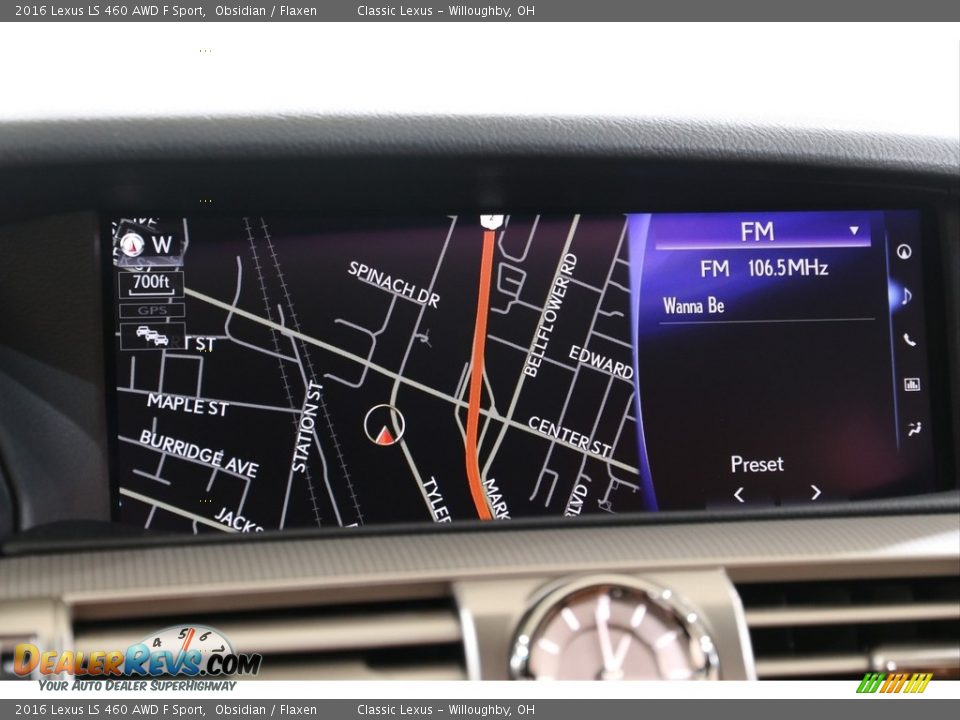 Navigation of 2016 Lexus LS 460 AWD F Sport Photo #11