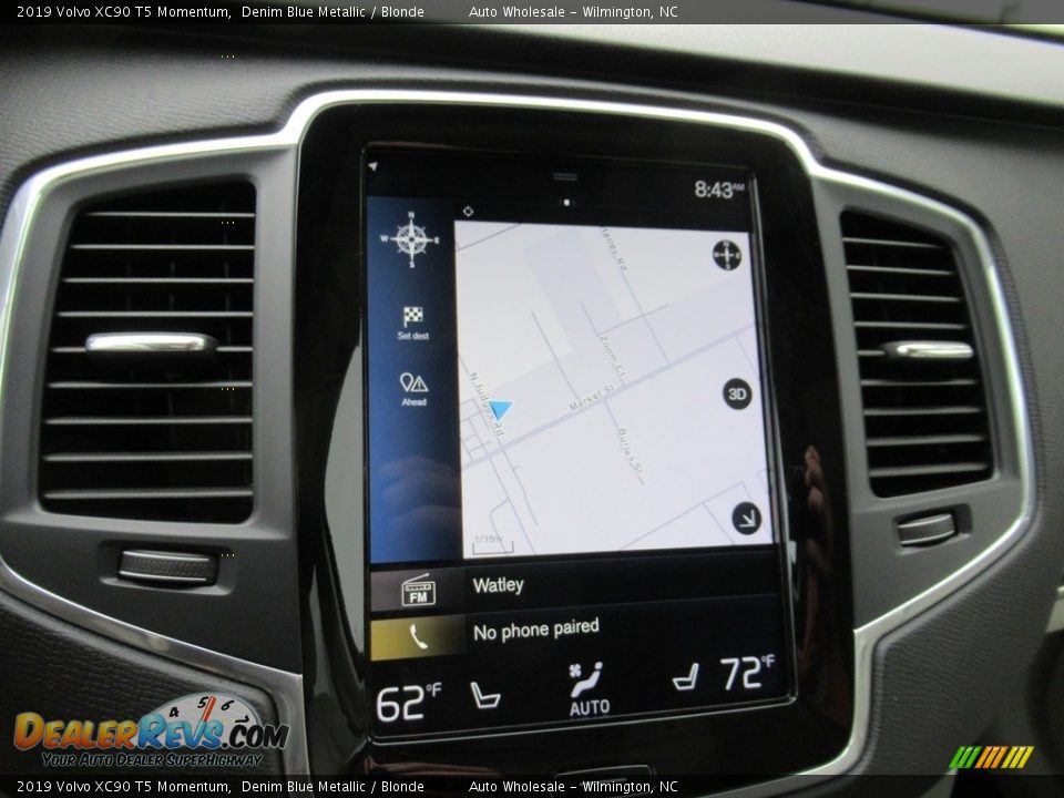 2019 Volvo XC90 T5 Momentum Denim Blue Metallic / Blonde Photo #17