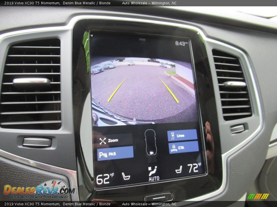 2019 Volvo XC90 T5 Momentum Denim Blue Metallic / Blonde Photo #18