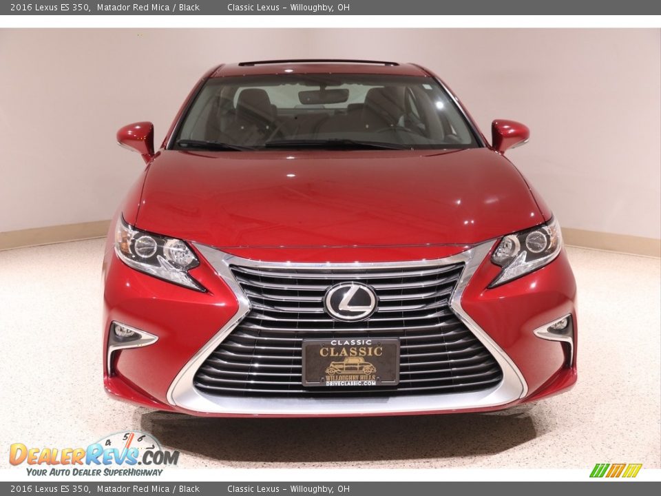 2016 Lexus ES 350 Matador Red Mica / Black Photo #2