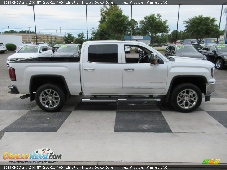 White Frost Tricoat 2018 GMC Sierra 1500 SLT Crew Cab 4WD Photo #3