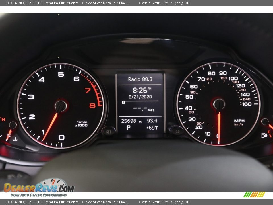 2016 Audi Q5 2.0 TFSI Premium Plus quattro Cuvee Silver Metallic / Black Photo #8