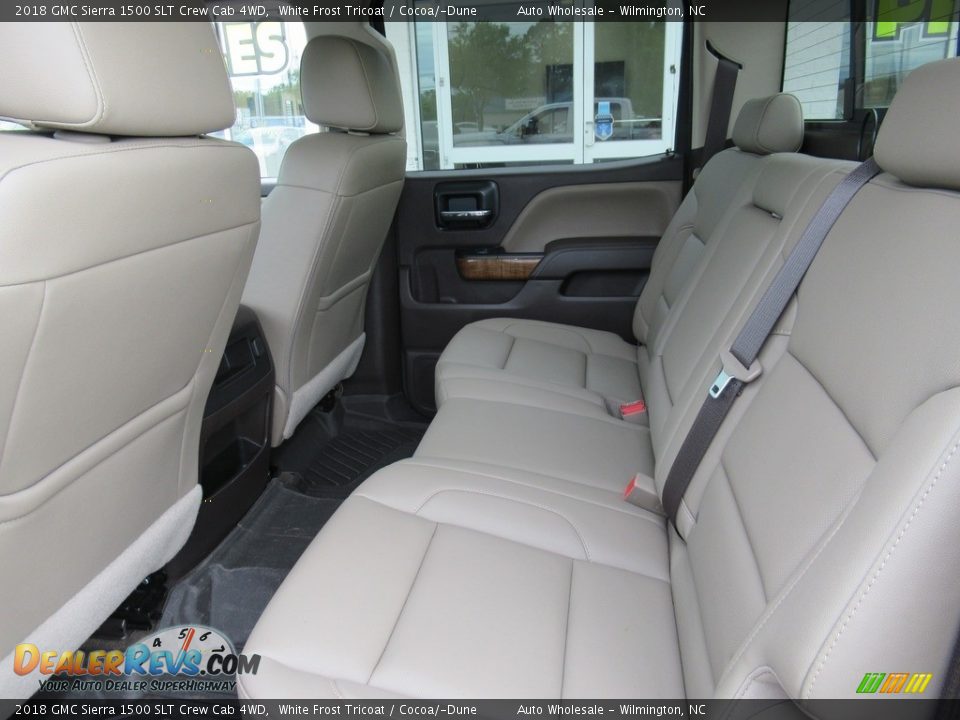 Rear Seat of 2018 GMC Sierra 1500 SLT Crew Cab 4WD Photo #12