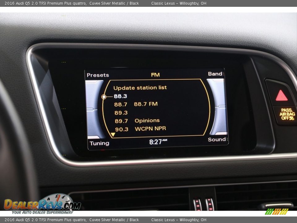 2016 Audi Q5 2.0 TFSI Premium Plus quattro Cuvee Silver Metallic / Black Photo #10