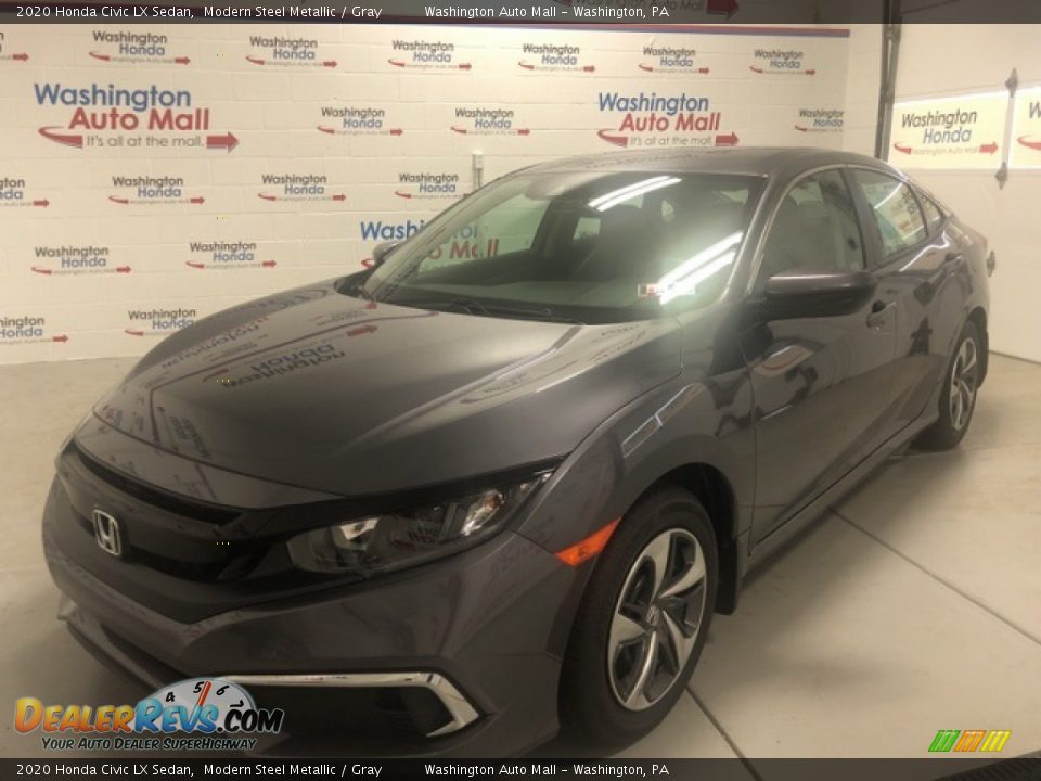 2020 Honda Civic LX Sedan Modern Steel Metallic / Gray Photo #1