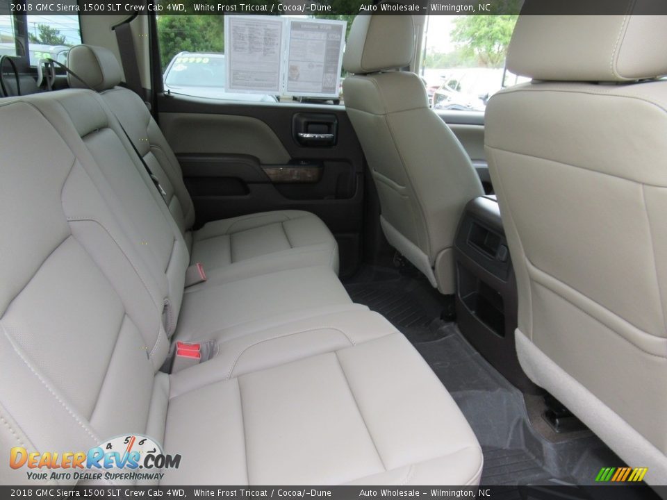 Rear Seat of 2018 GMC Sierra 1500 SLT Crew Cab 4WD Photo #14