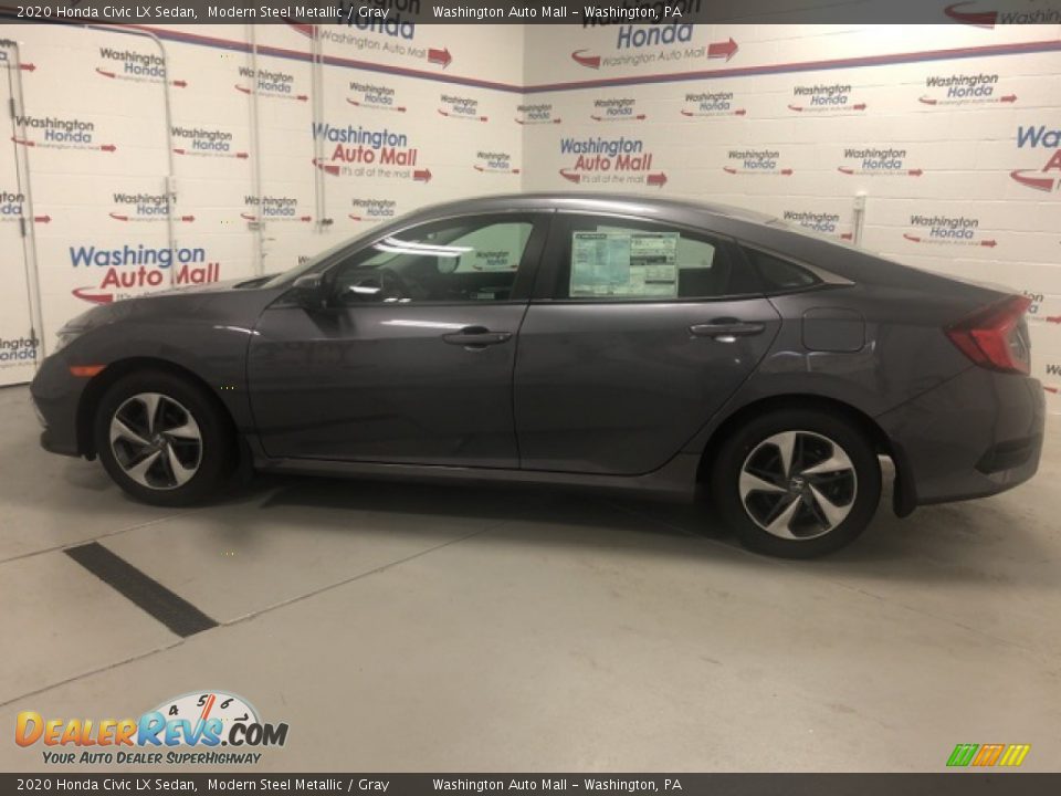 2020 Honda Civic LX Sedan Modern Steel Metallic / Gray Photo #2