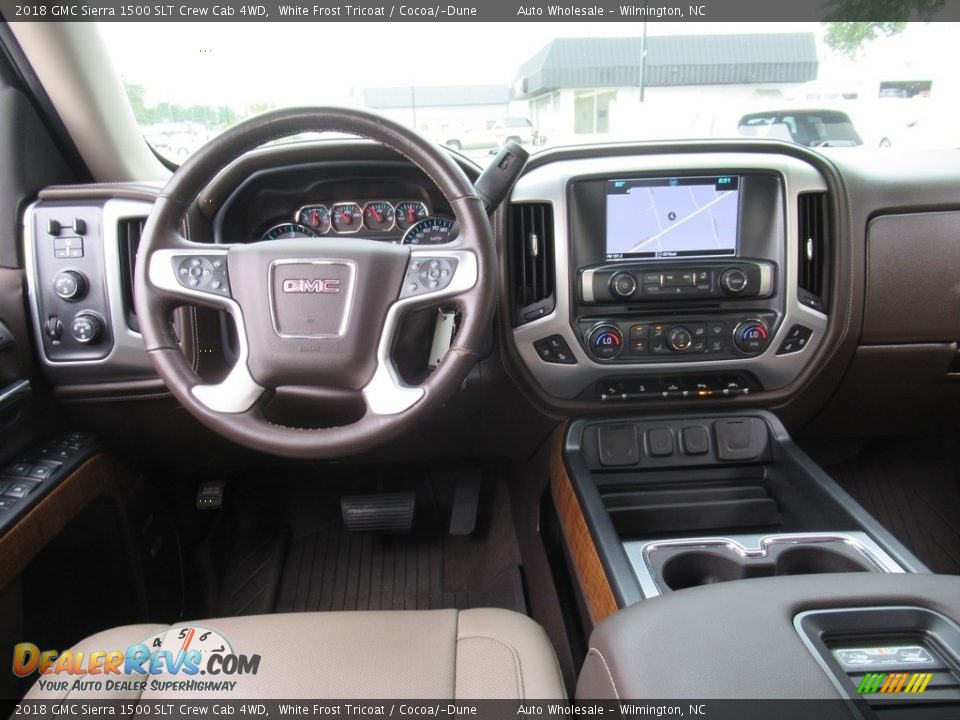 Dashboard of 2018 GMC Sierra 1500 SLT Crew Cab 4WD Photo #15