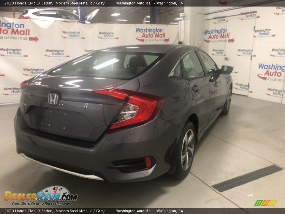 2020 Honda Civic LX Sedan Modern Steel Metallic / Gray Photo #3