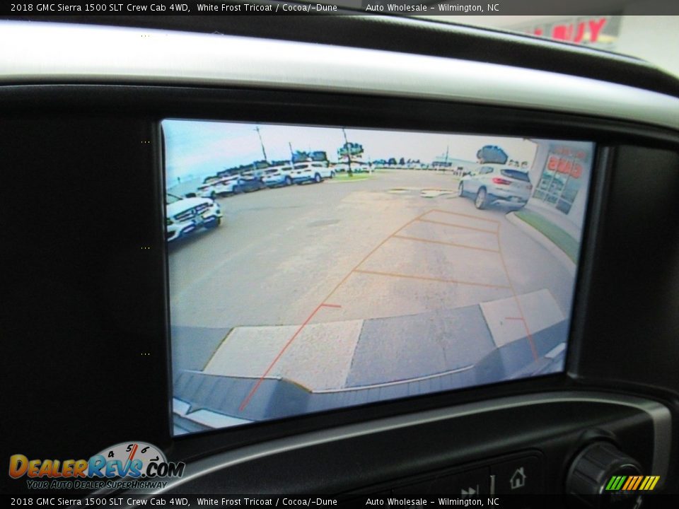 2018 GMC Sierra 1500 SLT Crew Cab 4WD White Frost Tricoat / Cocoa/­Dune Photo #18