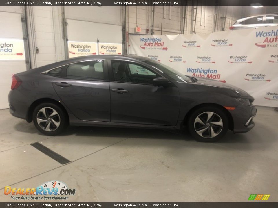 2020 Honda Civic LX Sedan Modern Steel Metallic / Gray Photo #4