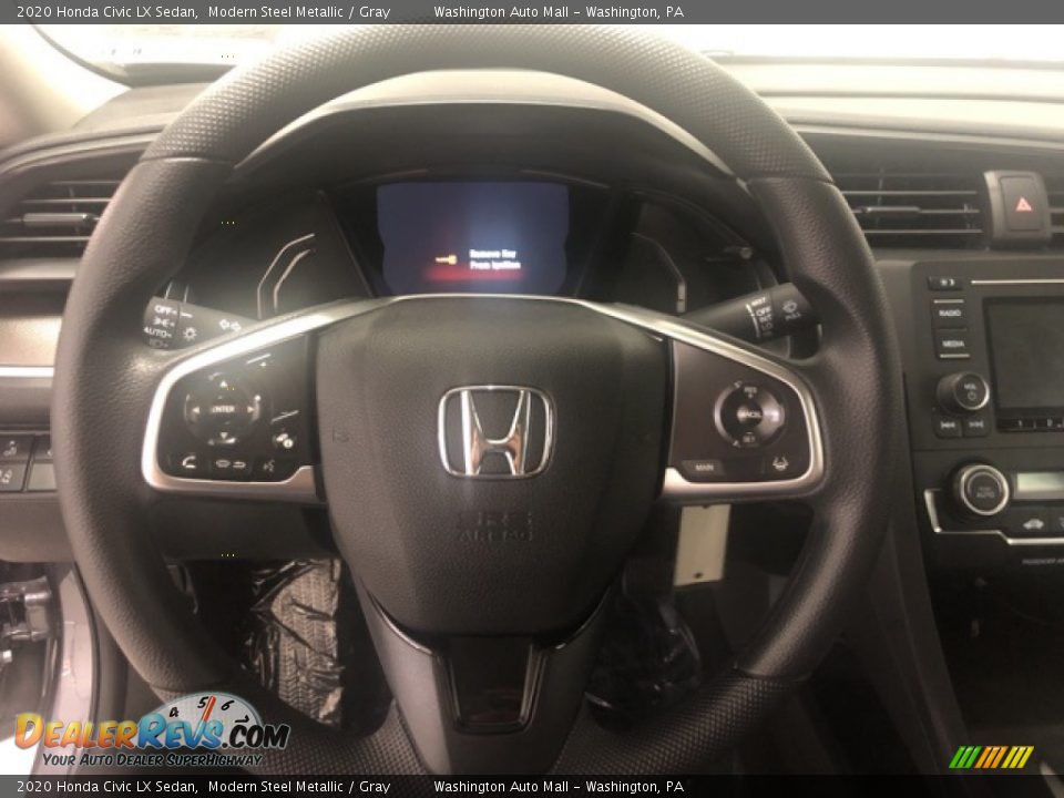 2020 Honda Civic LX Sedan Modern Steel Metallic / Gray Photo #8
