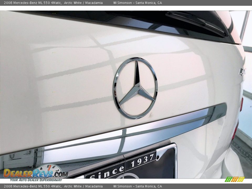 2008 Mercedes-Benz ML 550 4Matic Arctic White / Macadamia Photo #7